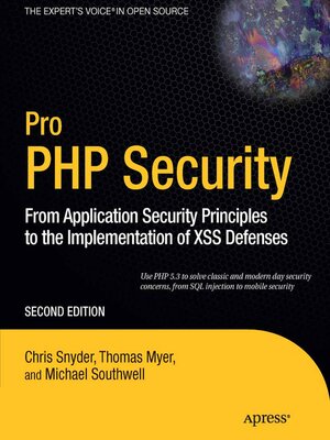 cover image of Pro PHP Security